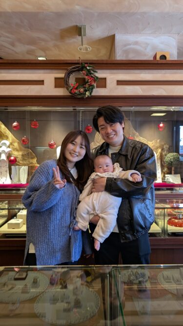 赤ちゃんと三人で