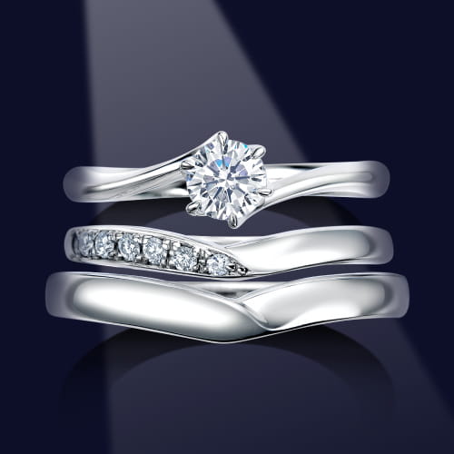 ロイヤルアッシャー結婚指輪写真
